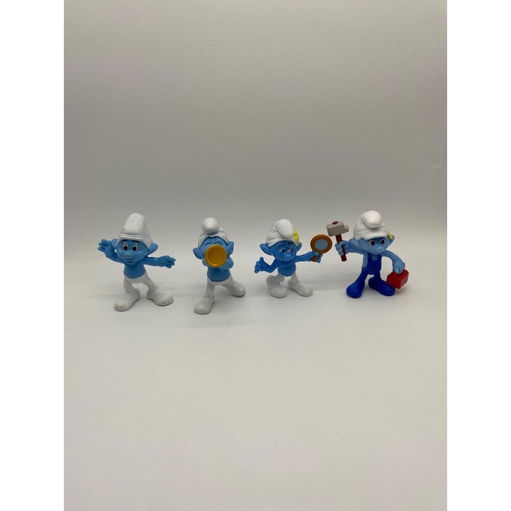 Vintage 2013 McDonald's Peyo Smurfs Happy Meal Toy Collection - Complete Figurin